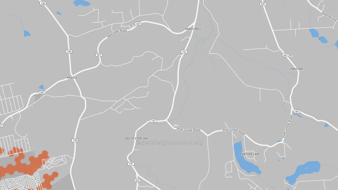 Bike Grade map of 18460, PA
