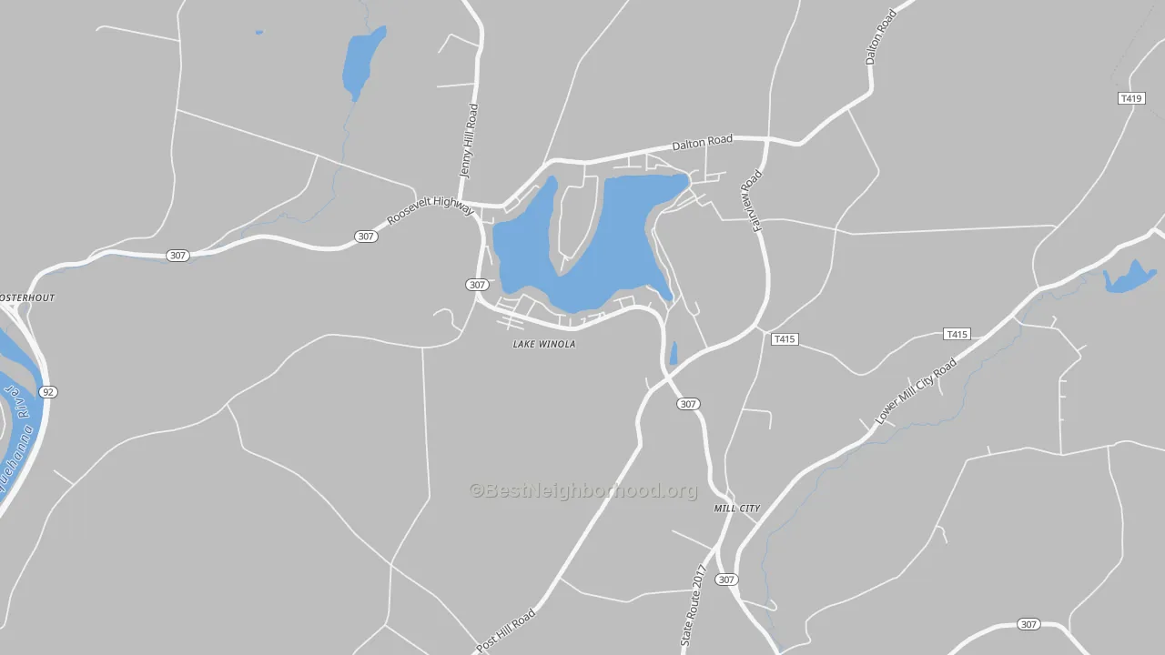 Bike Grade map of 18625, PA