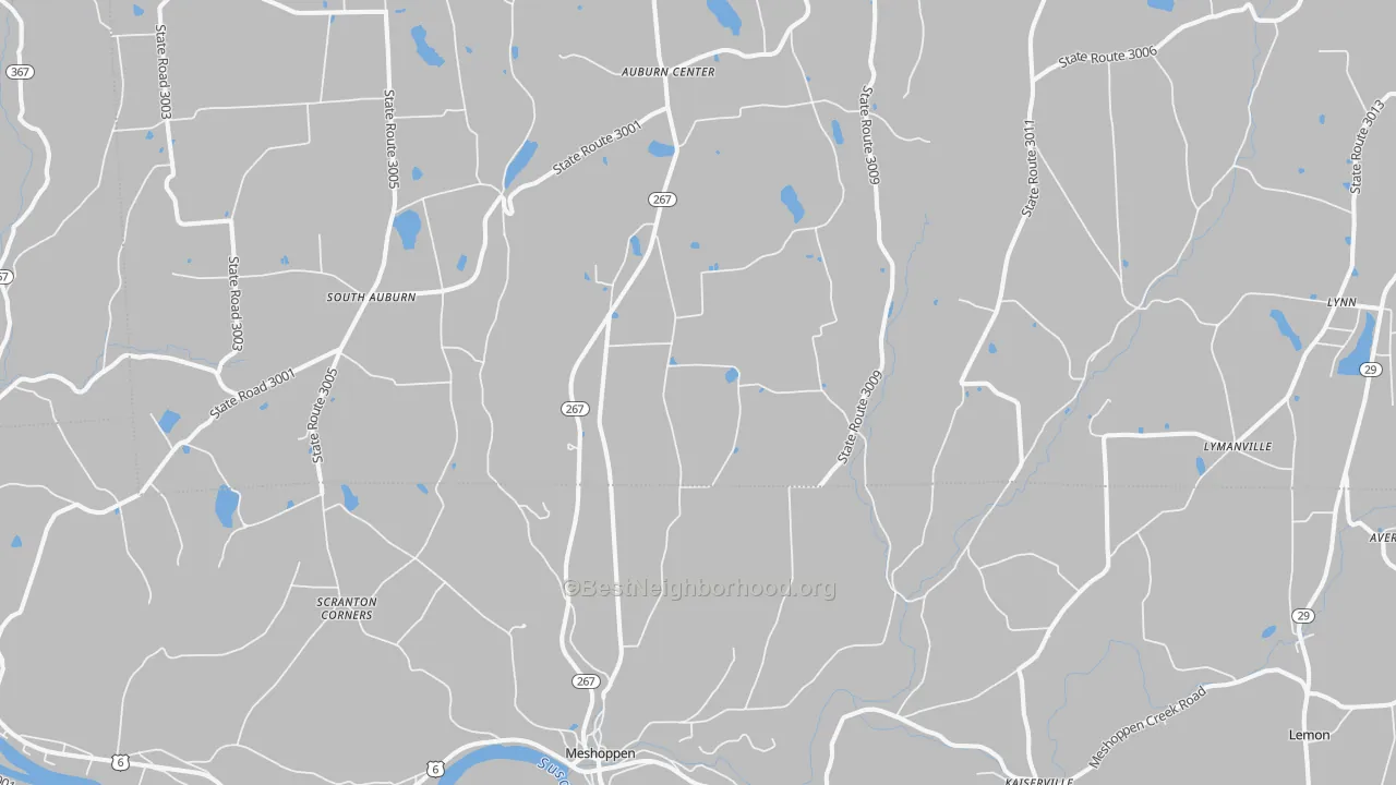 Bike Grade map of 18630, PA