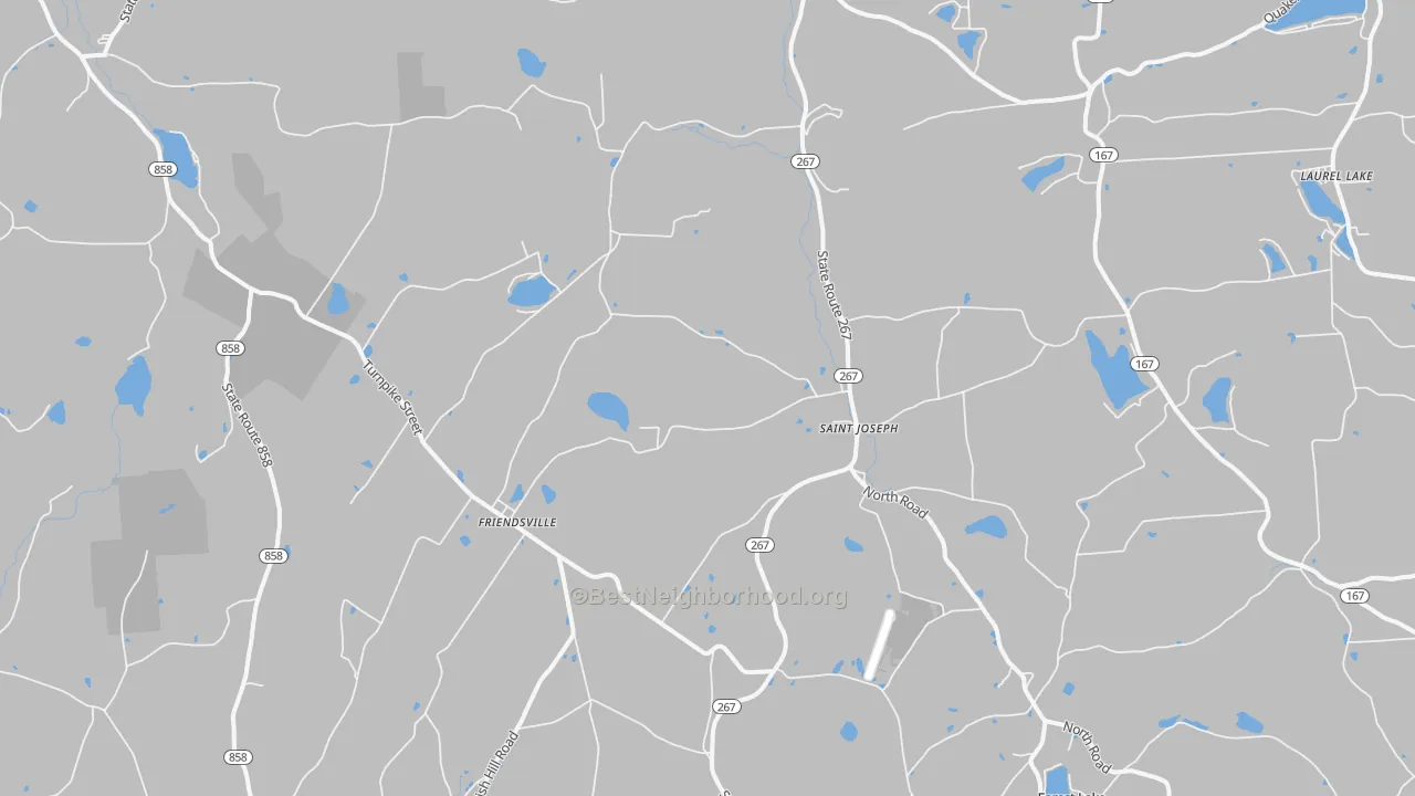Bike Grade map of 18818, PA