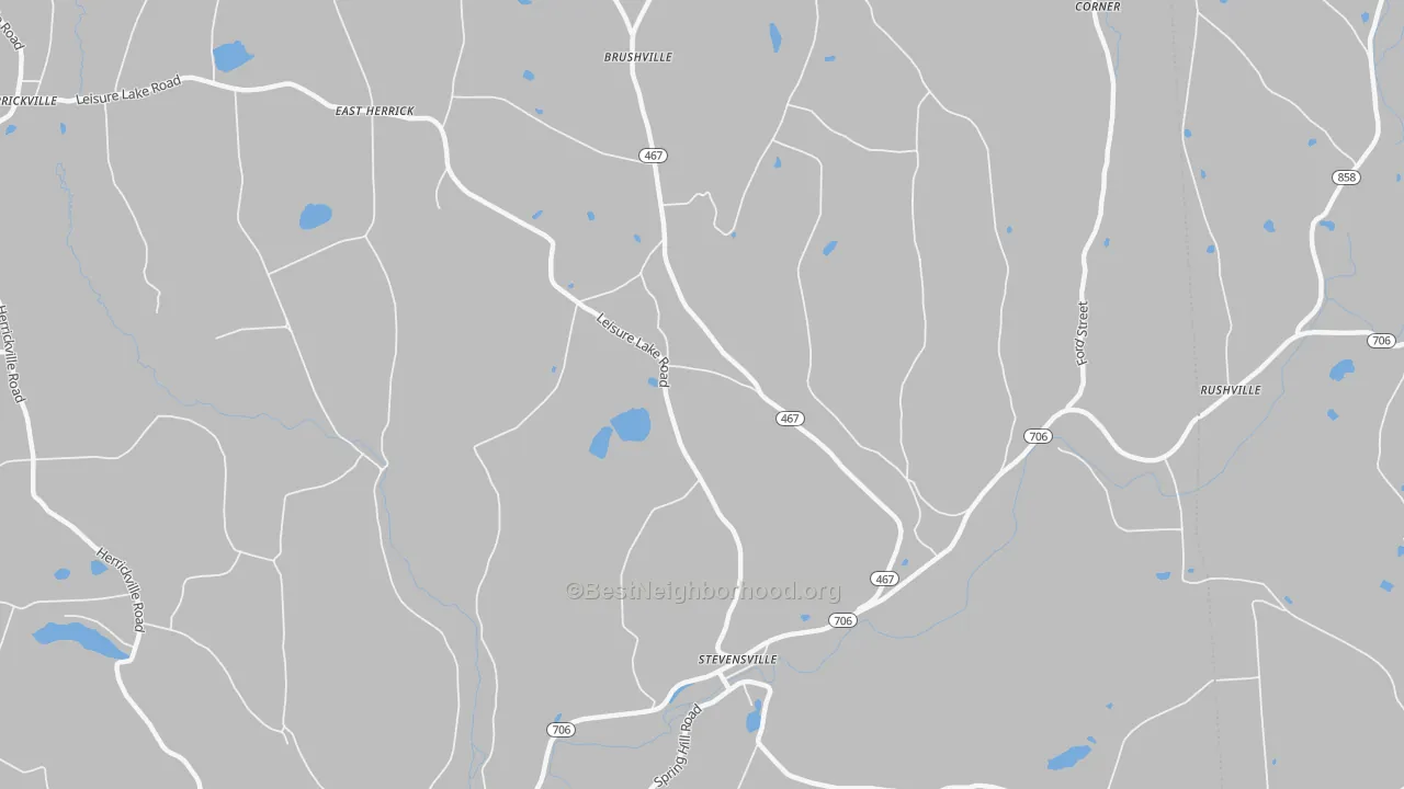 Bike Grade map of 18845, PA