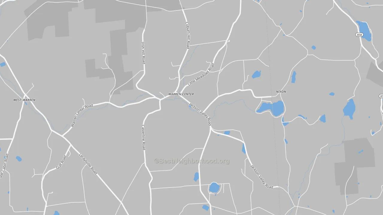 Bike Grade map of 18851, PA