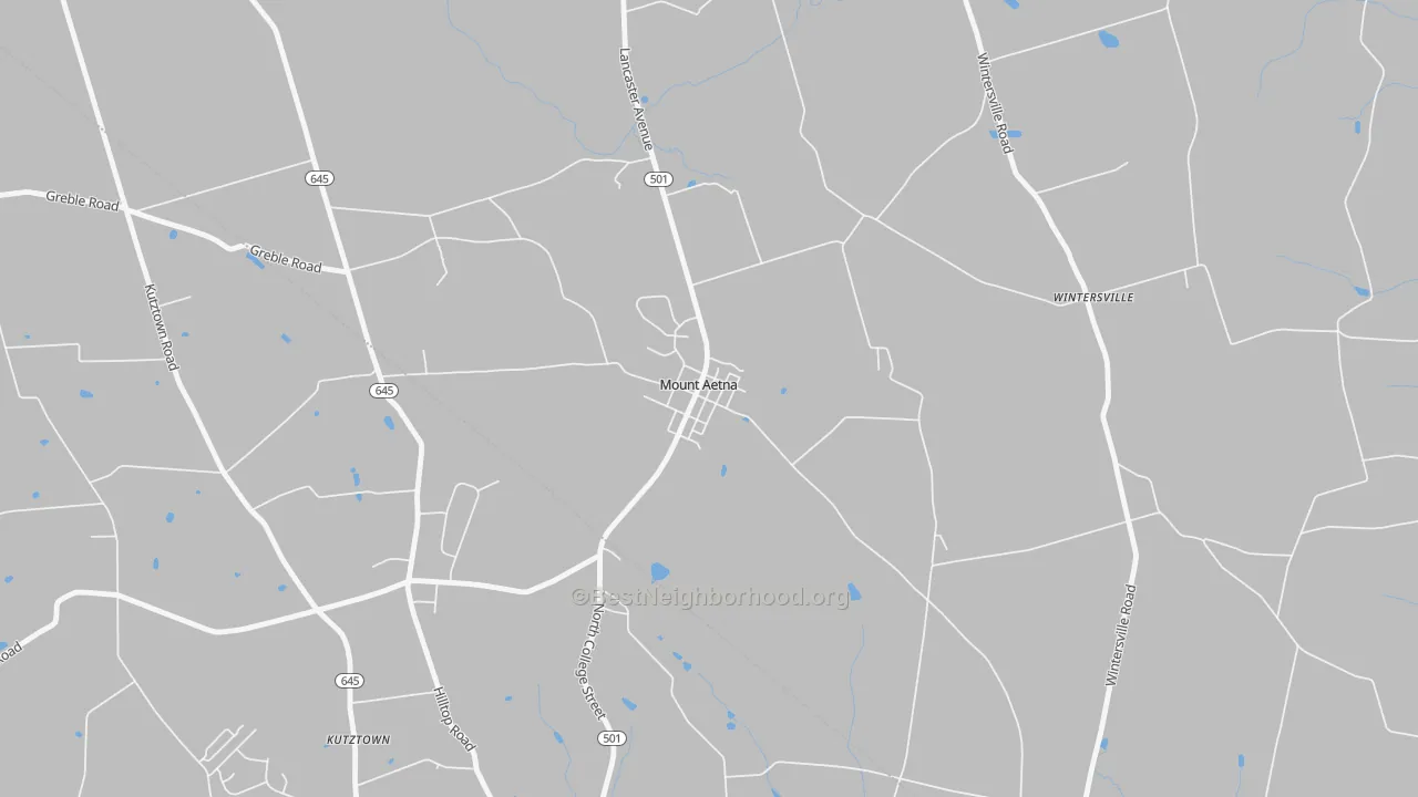 Bike Grade map of 19544, PA