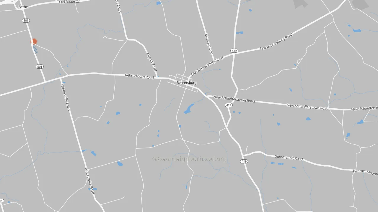 Bike Grade map of 19550, PA