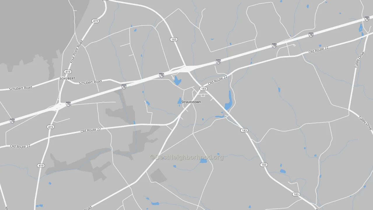 Bike Grade map of 19559, PA