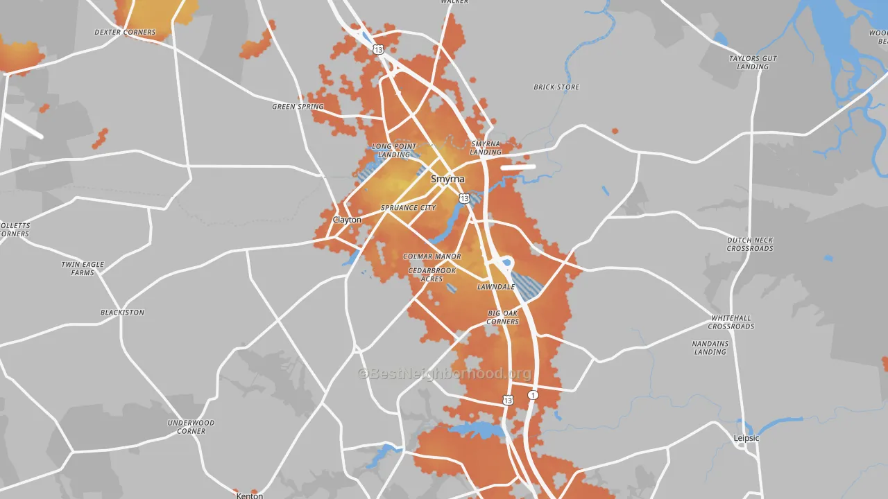 Bike Grade map of 19977, DE