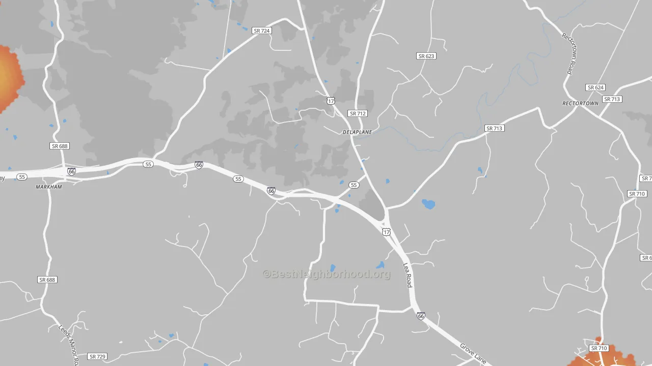 Bike Grade map of 20144, VA