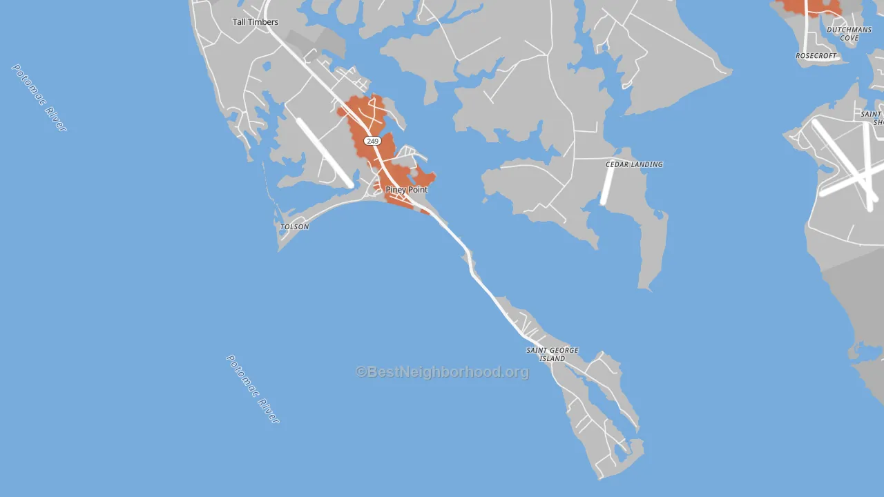 Bike Grade map of 20674, MD