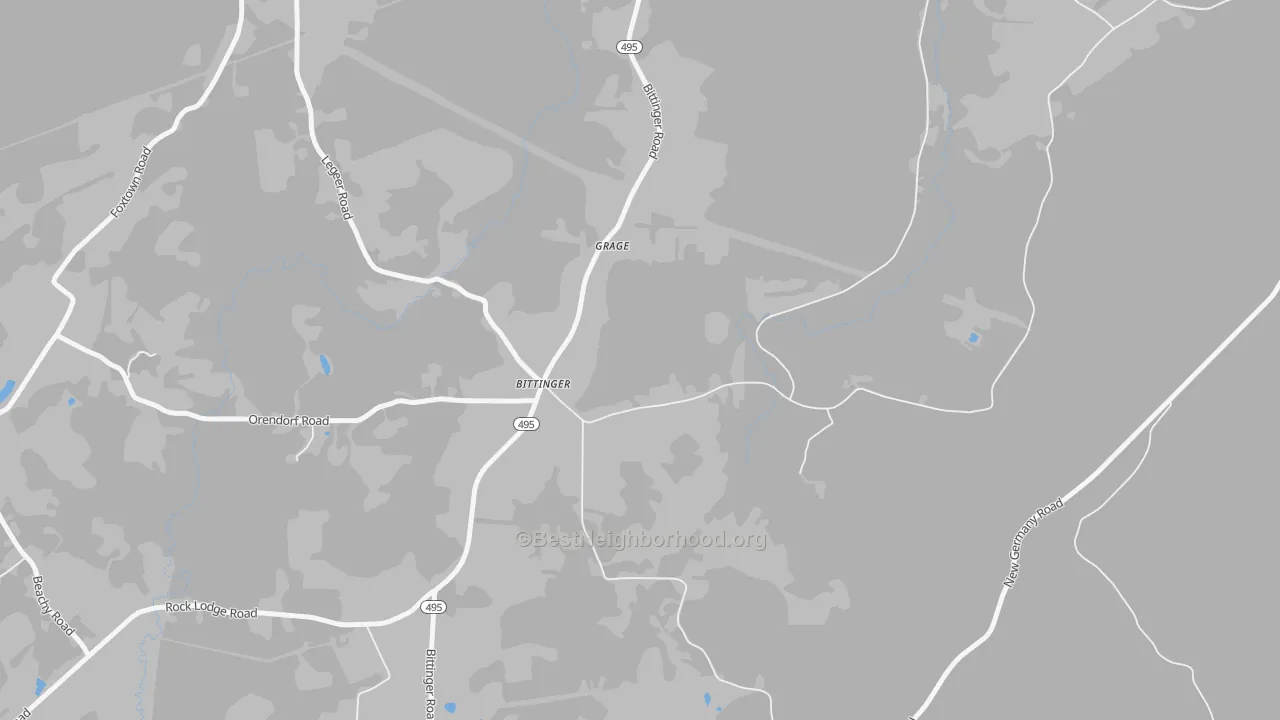 Bike Grade map of 21522, MD