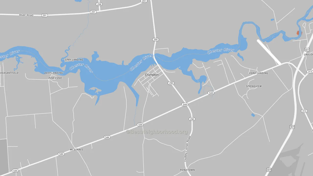 Bike Grade map of 21628, MD