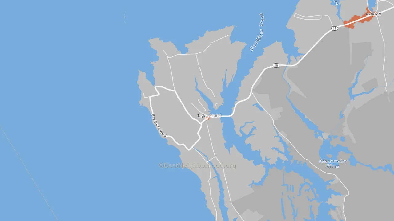 Bike Grade map of 21669, MD