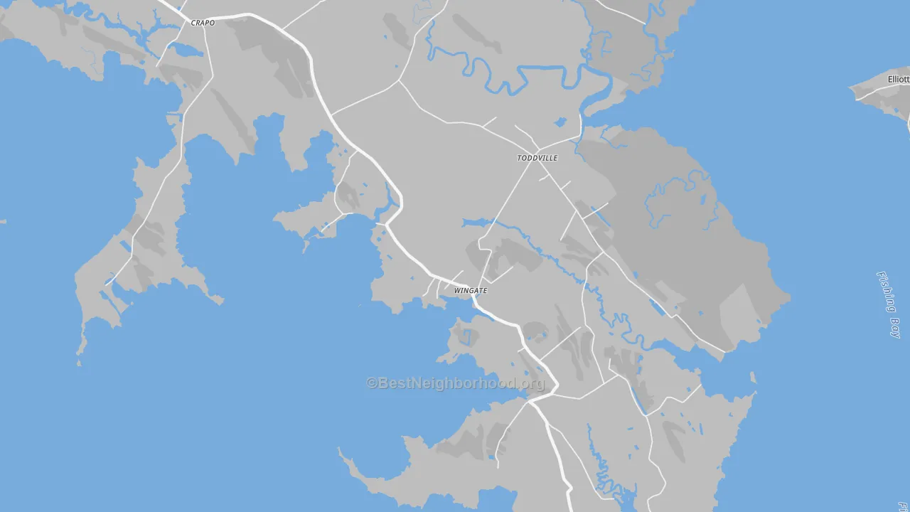 Bike Grade map of 21675, MD