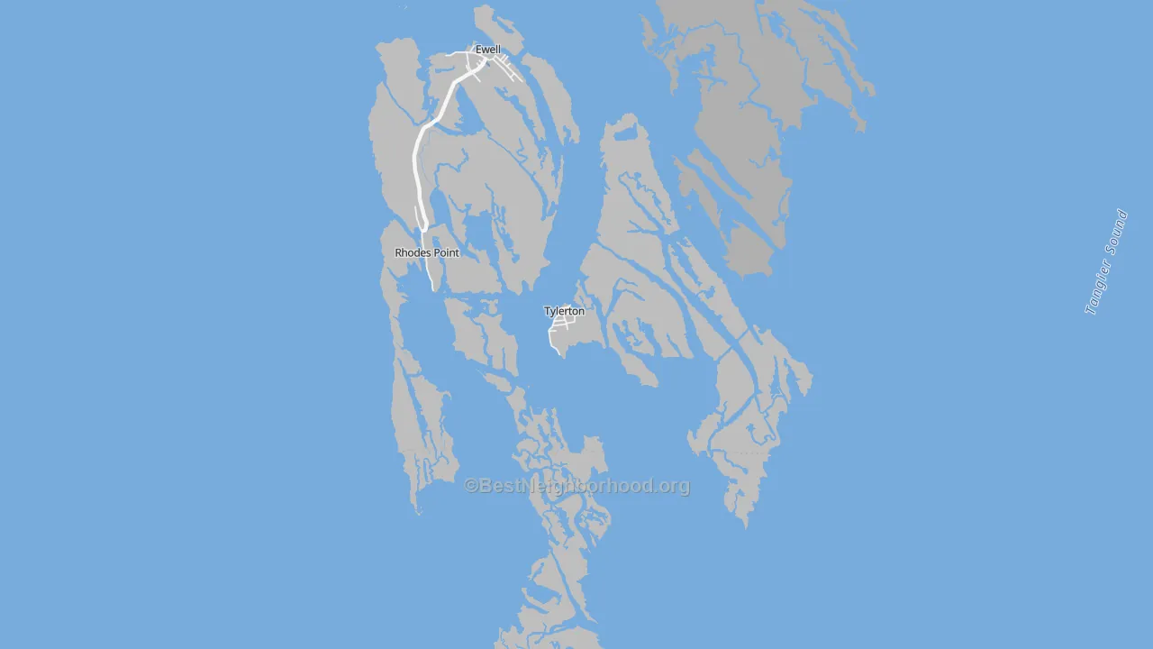 Bike Grade map of 21866, MD
