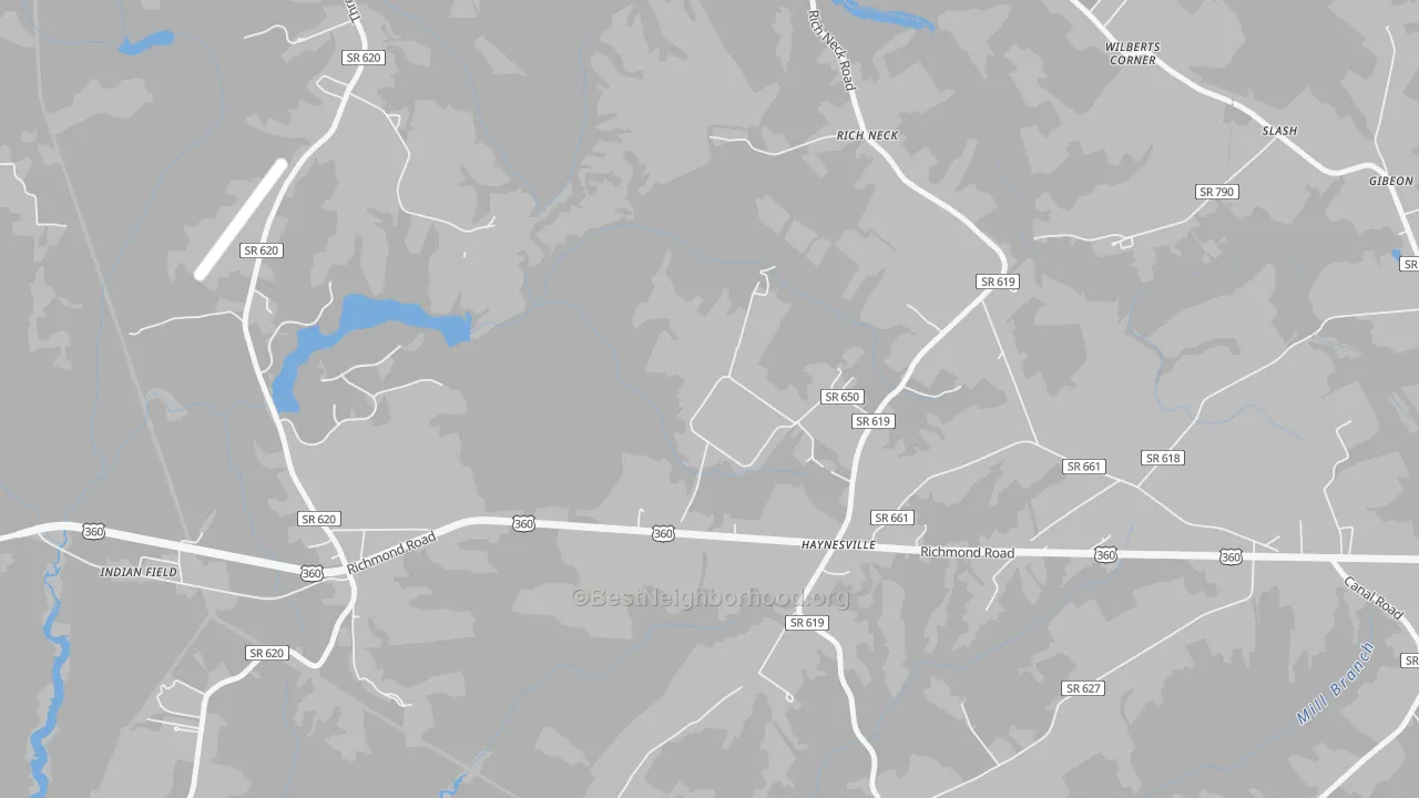 Bike Grade map of 22472, VA
