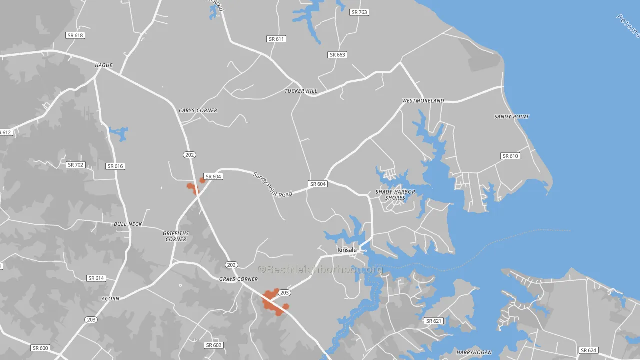 Bike Grade map of 22488, VA