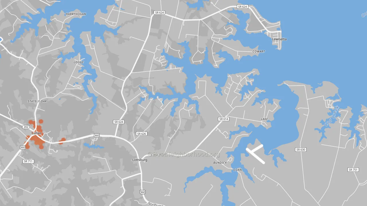 Bike Grade map of 22511, VA