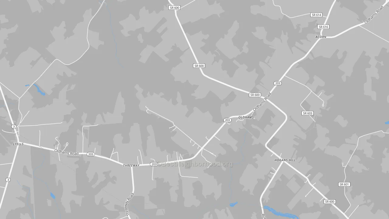 Bike Grade map of 22529, VA