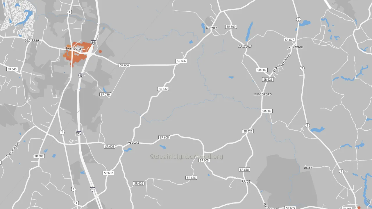 Bike Grade map of 22580, VA