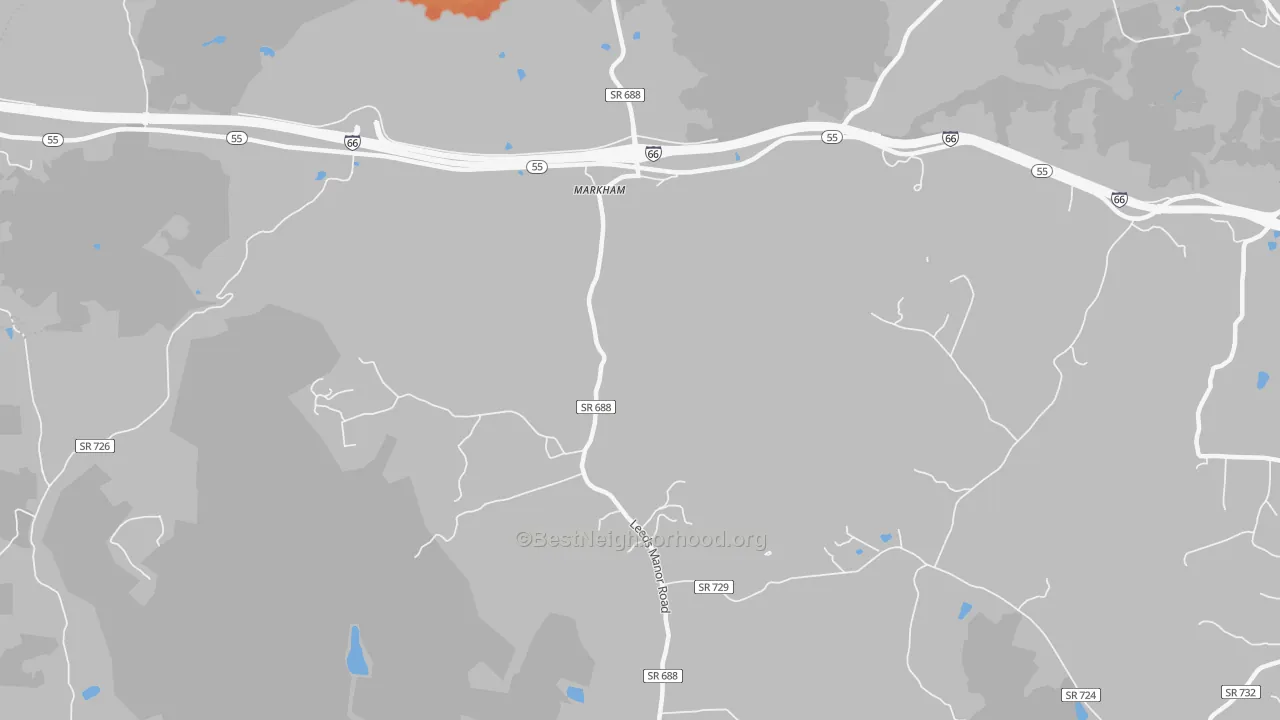 Bike Grade map of 22643, VA