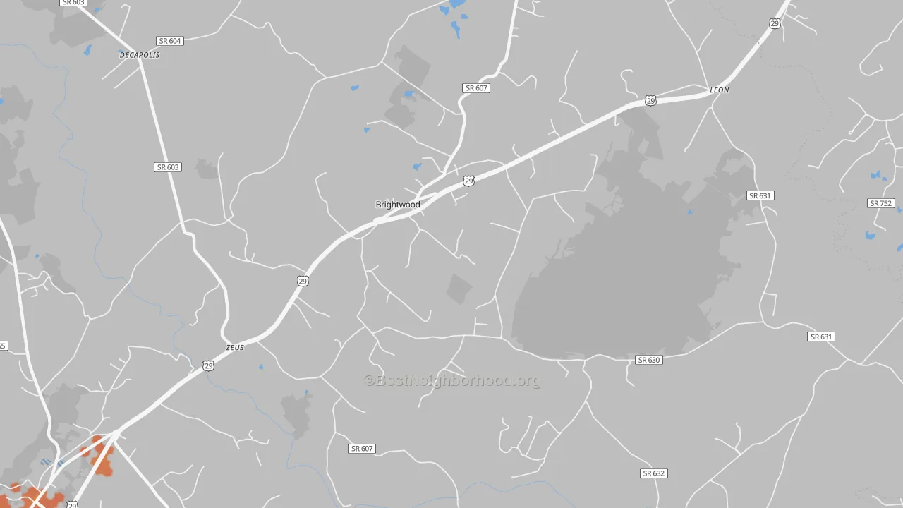 Bike Grade map of 22715, VA