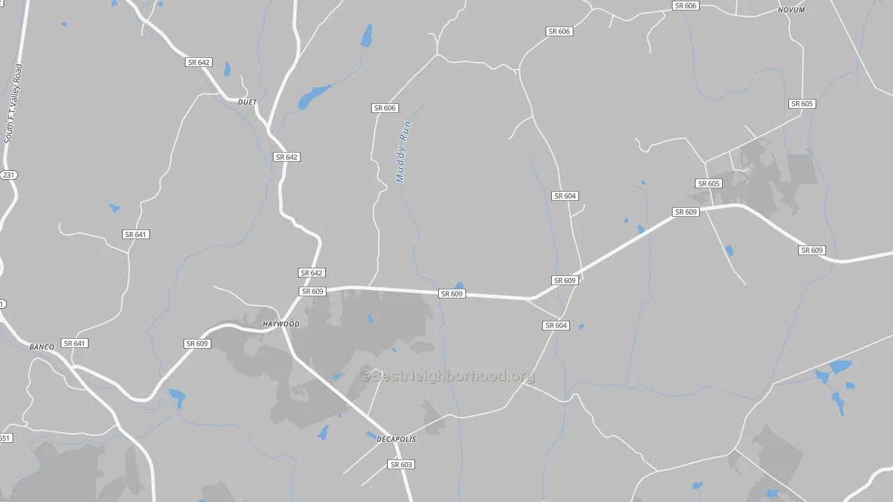 Bike Grade map of 22722, VA