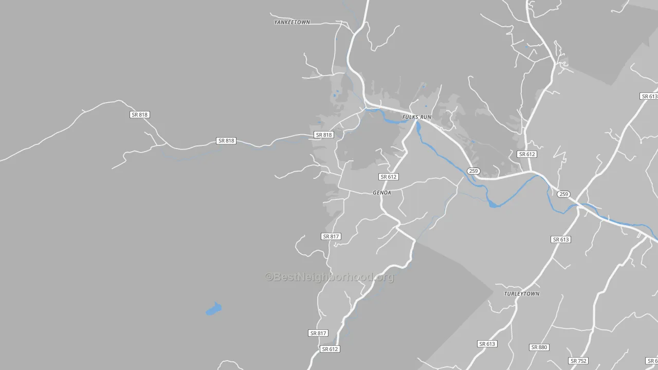 Bike Grade map of 22830, VA