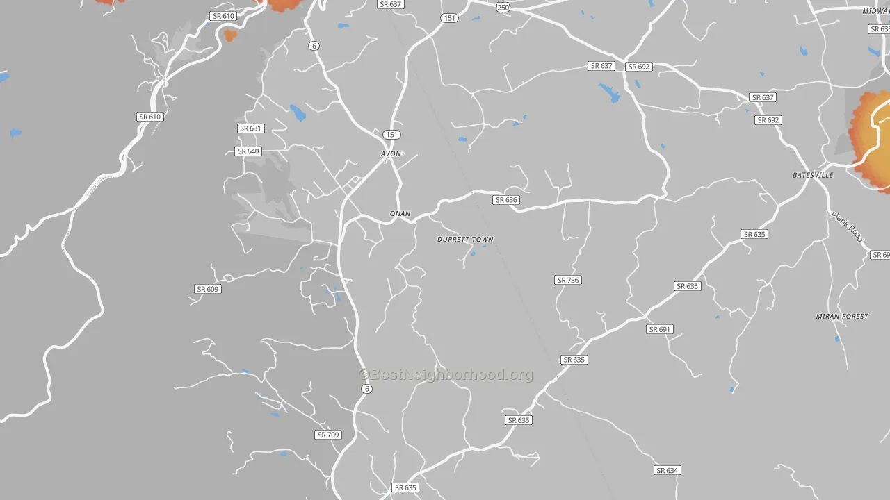 Bike Grade map of 22920, VA