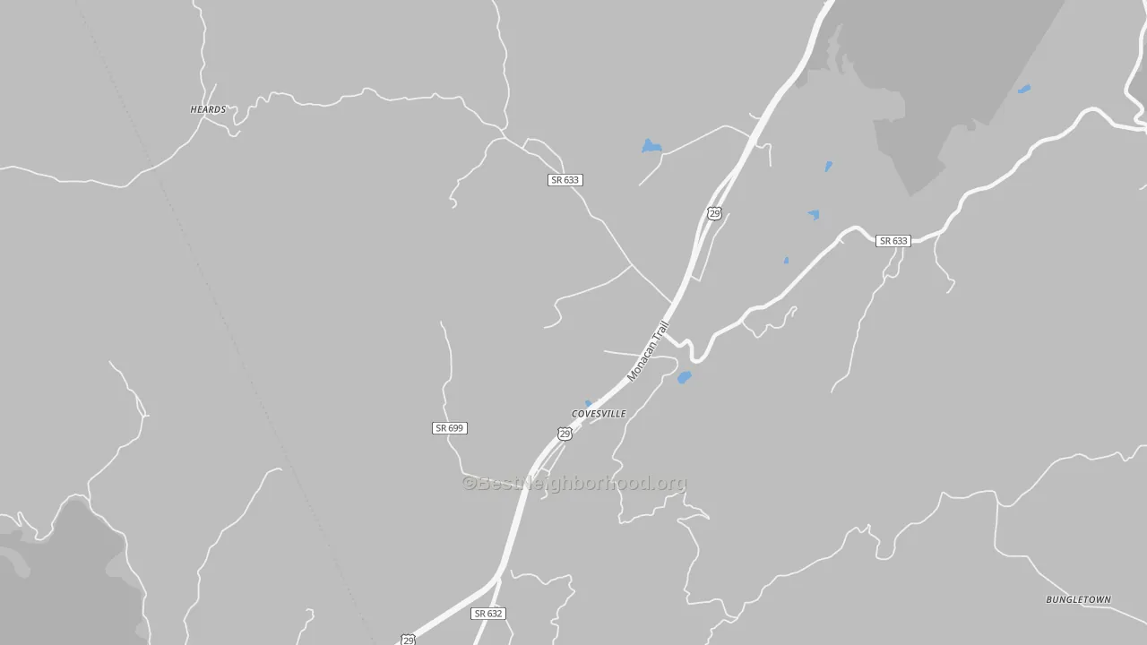 Bike Grade map of 22931, VA