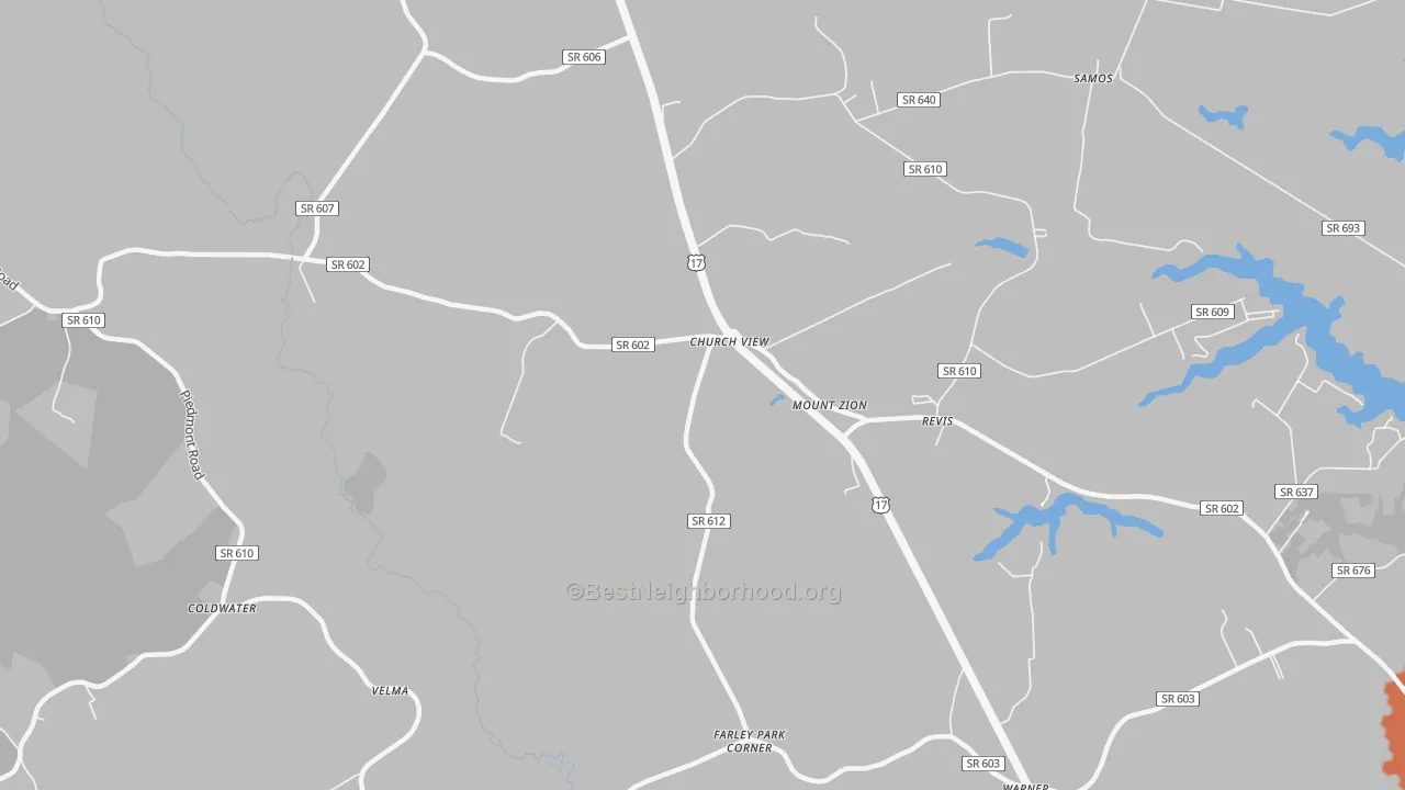 Bike Grade map of 23032, VA