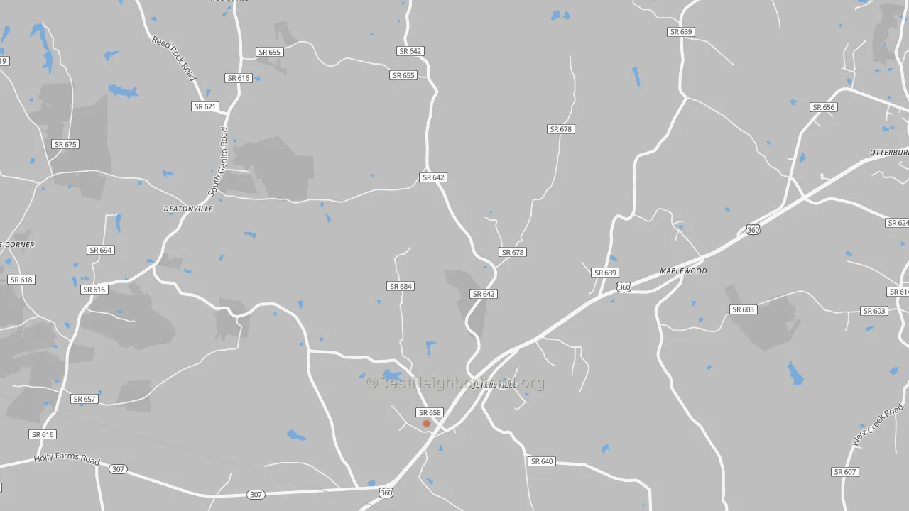 Bike Grade map of 23083, VA