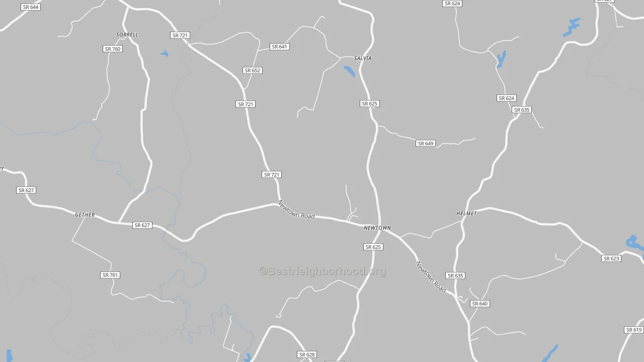 Bike Grade map of 23126, VA