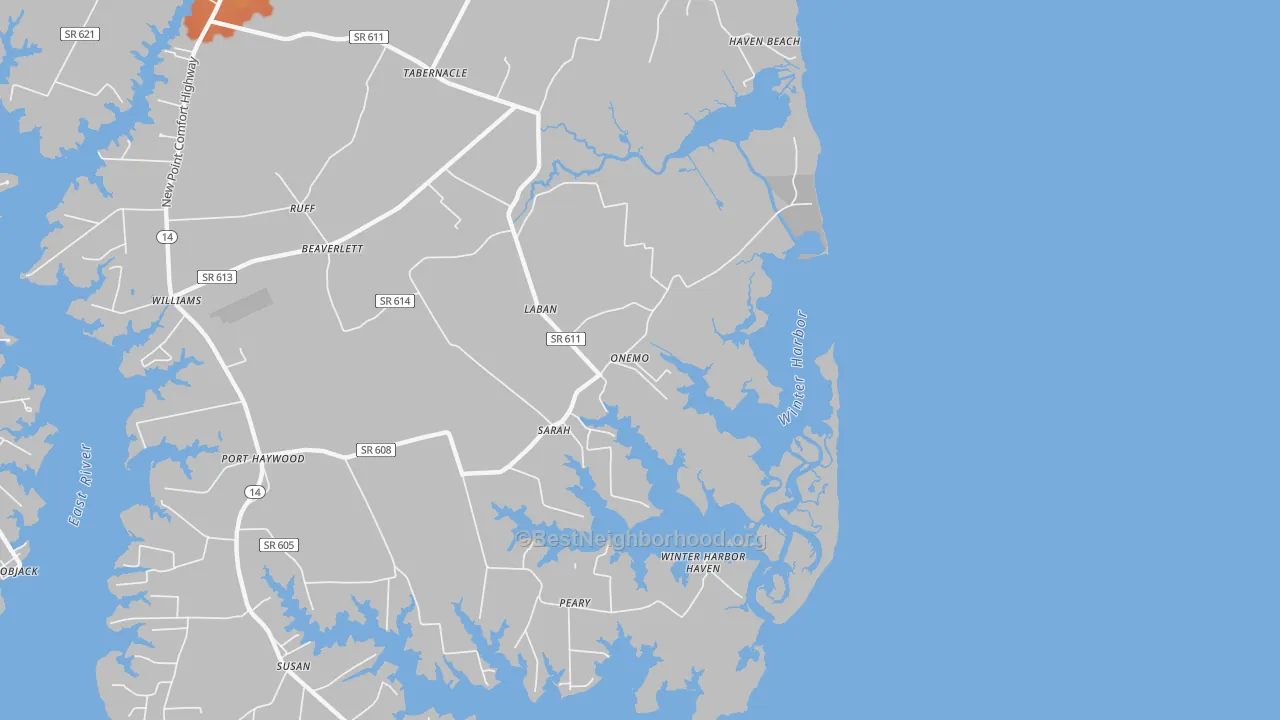 Bike Grade map of 23130, VA