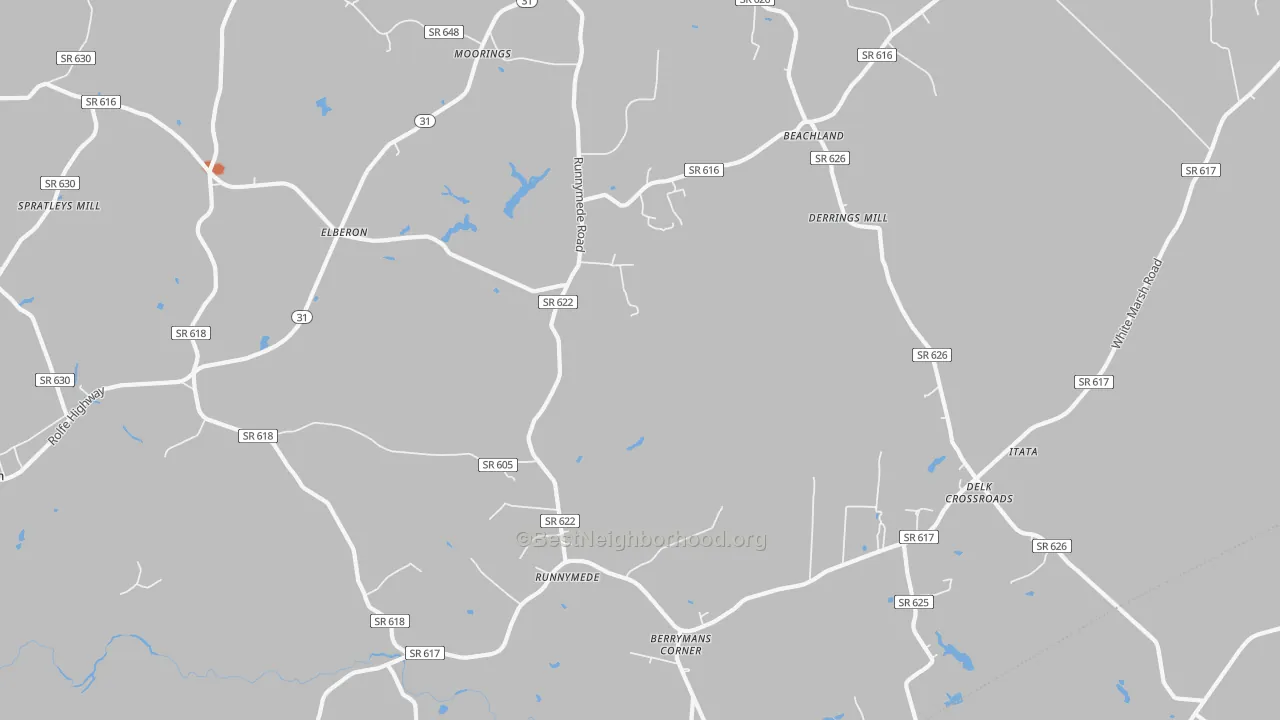 Bike Grade map of 23846, VA