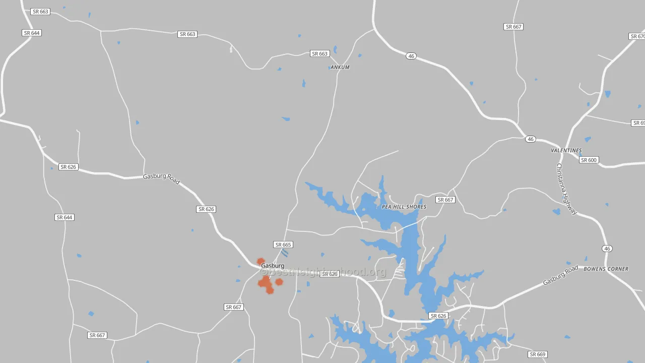 Bike Grade map of 23857, VA