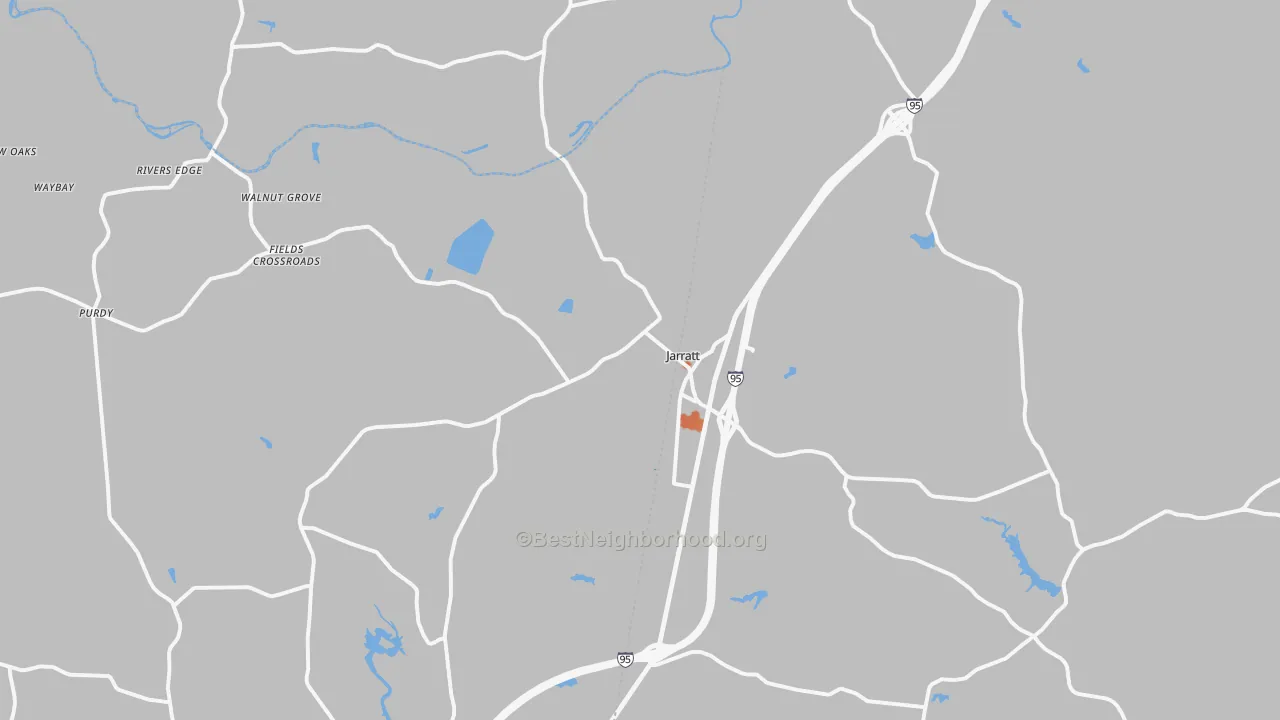Bike Grade map of 23867, VA