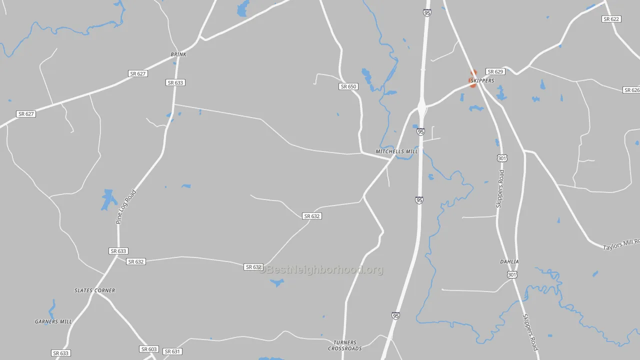 Bike Grade map of 23879, VA
