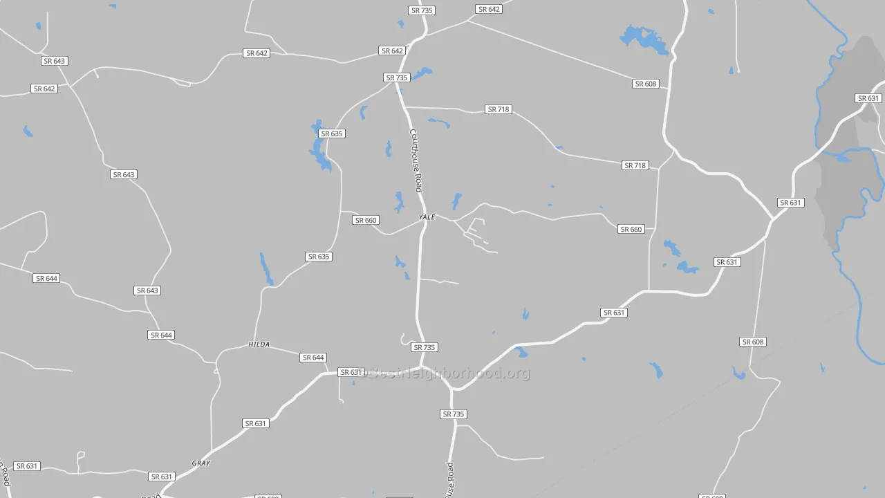 Bike Grade map of 23897, VA