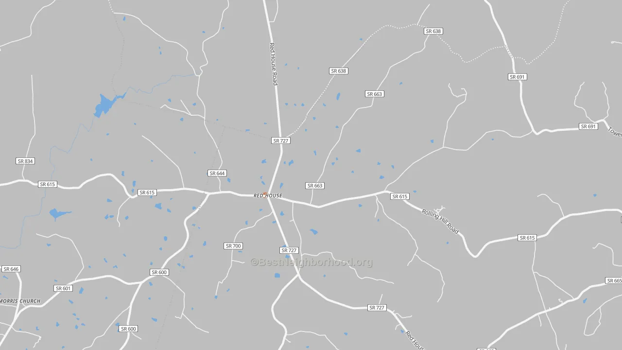 Bike Grade map of 23963, VA