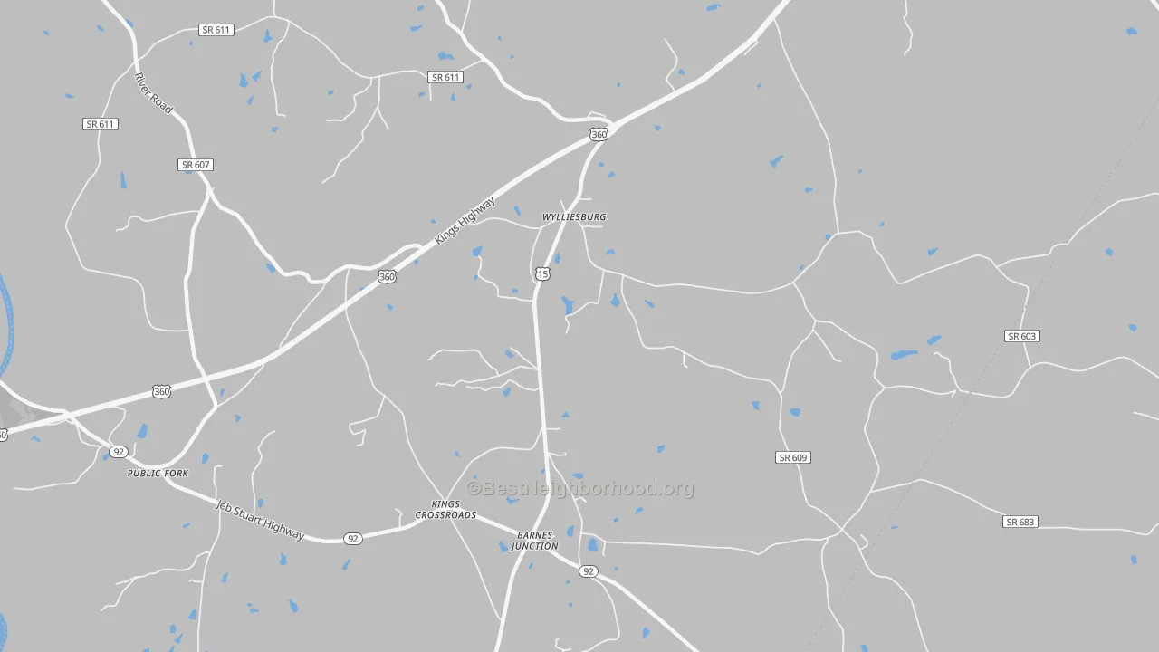Bike Grade map of 23976, VA