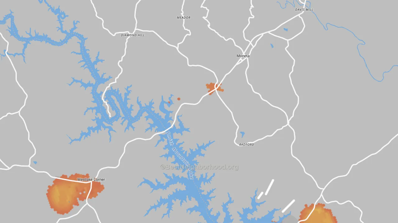Bike Grade map of 24121, VA