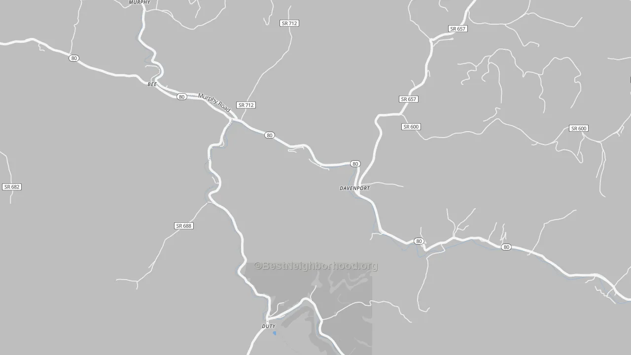 Bike Grade map of 24239, VA