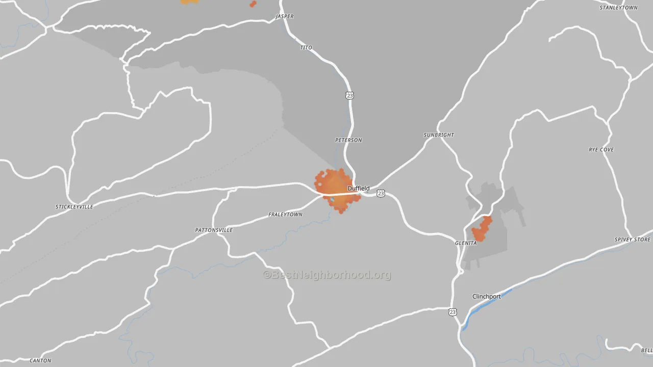 Bike Grade map of 24244, VA