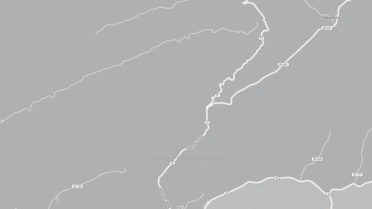 Bike Grade map of 24316, VA