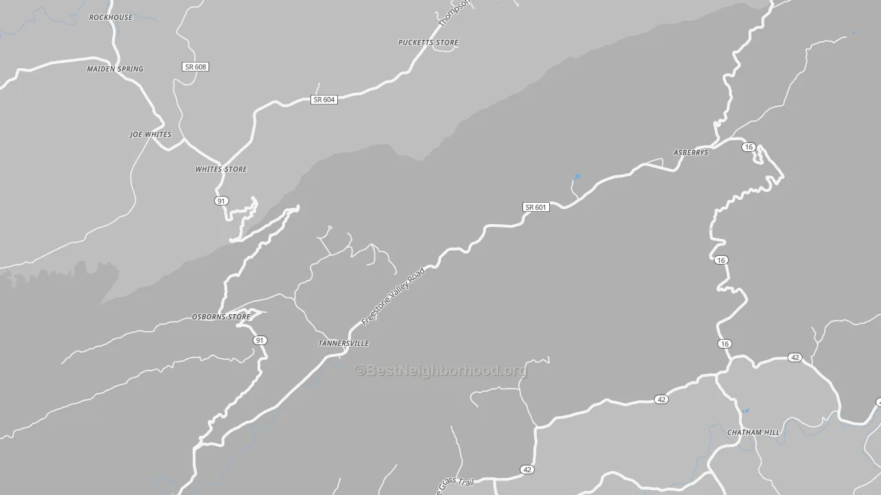 Bike Grade map of 24377, VA