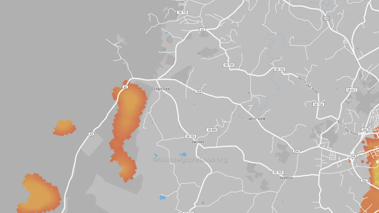 Bike Grade map of 24479, VA