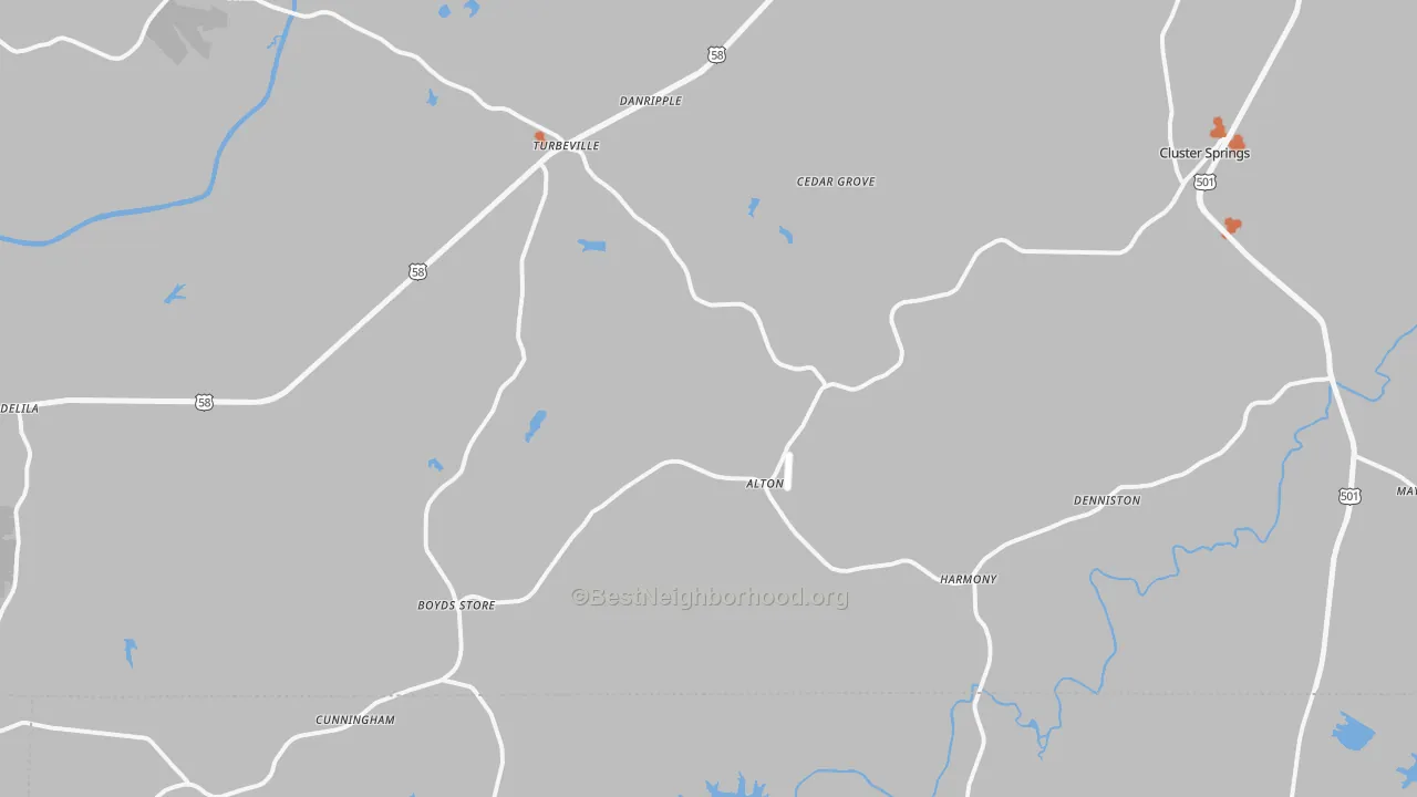 Bike Grade map of 24520, VA