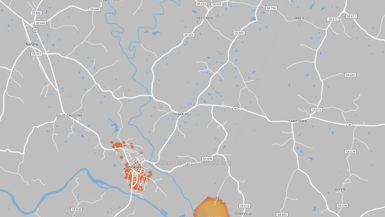 Bike Grade map of 24528, VA