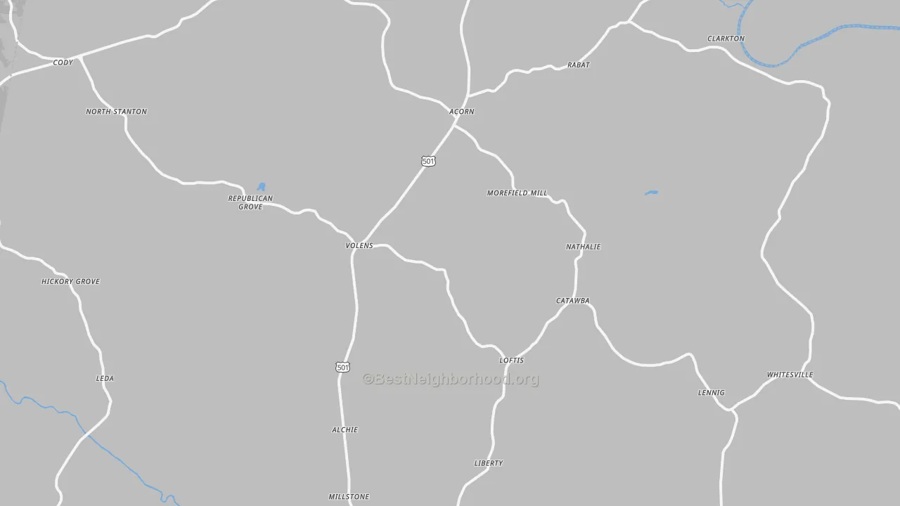 Bike Grade map of 24577, VA