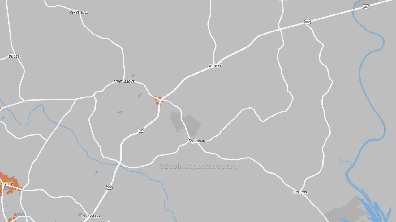 Bike Grade map of 24589, VA