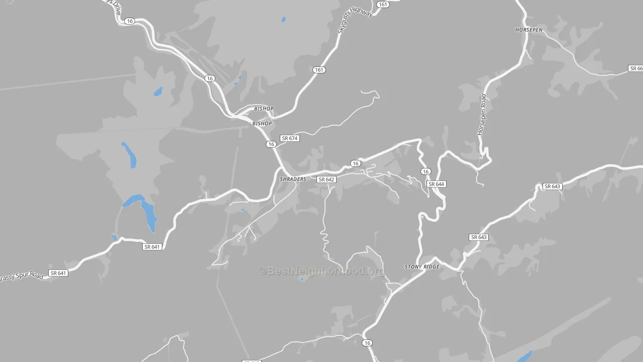 Bike Grade map of 24604, VA